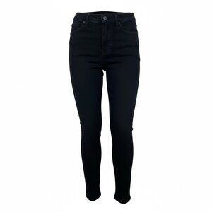 Everlane The Curvy High Rise Skinny Jeans Size 26 Crop Black Denim PP24906315